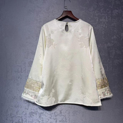 Women's Floral Chinese Tang Jacket – additional product view