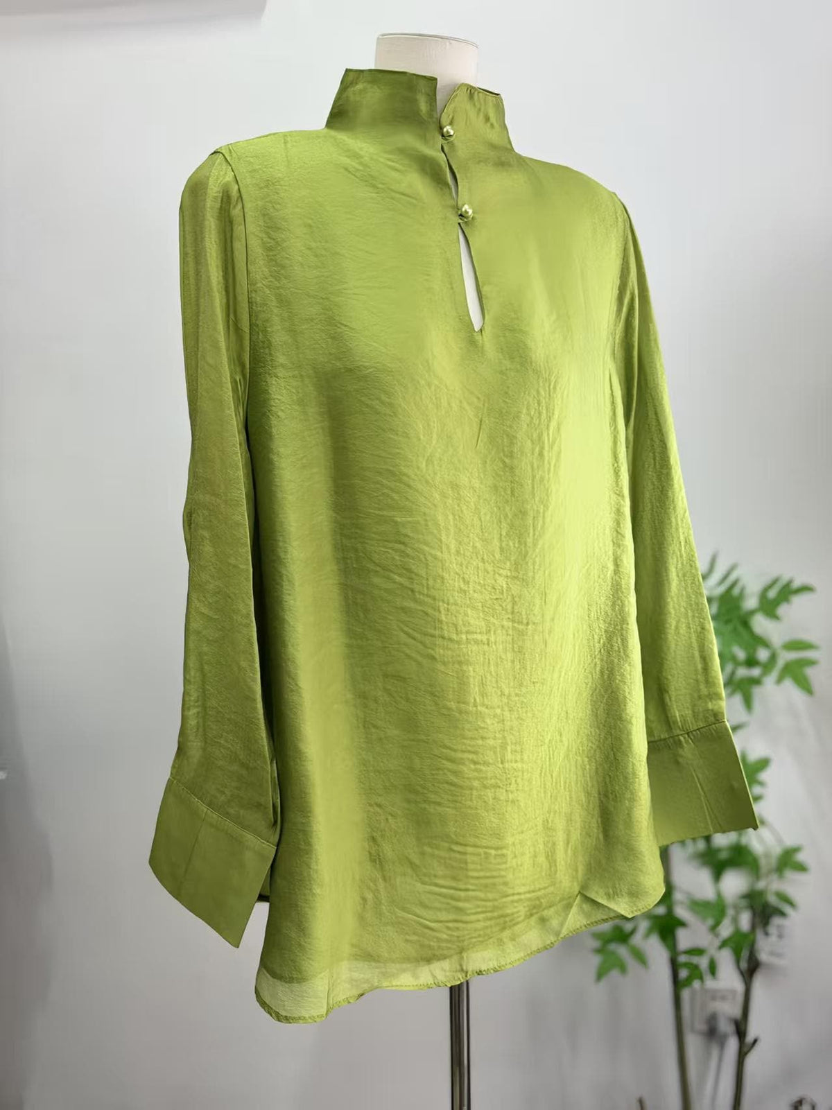 Vintage Tencel Chinese Style Blouse – additional product view