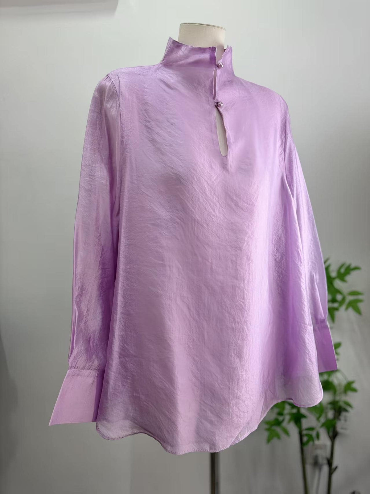 Vintage Tencel Chinese Style Blouse – additional product view
