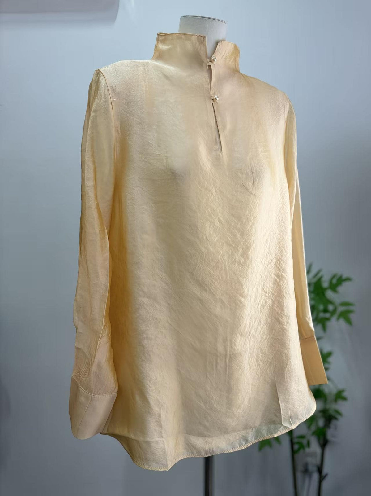 Vintage Tencel Chinese Style Blouse – additional product view