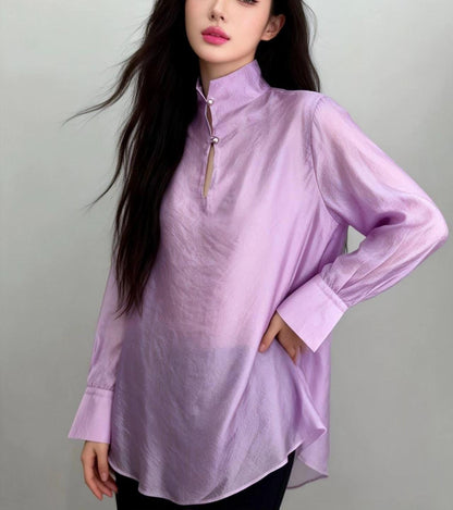 Vintage Tencel Chinese Style Blouse