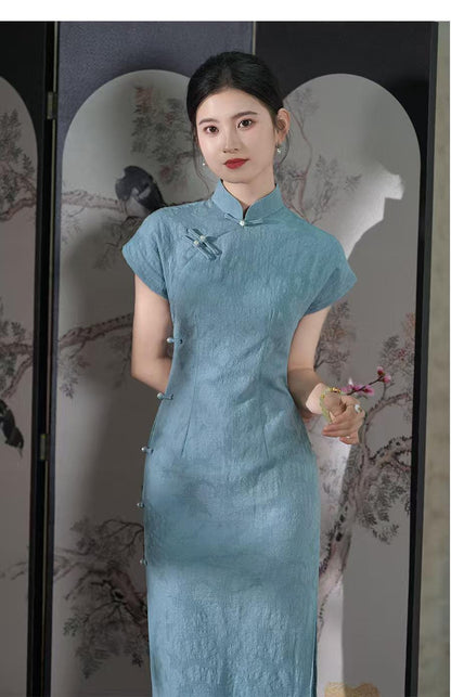 Women's Jacquard Qipao Cheongsam Dress – additional product view