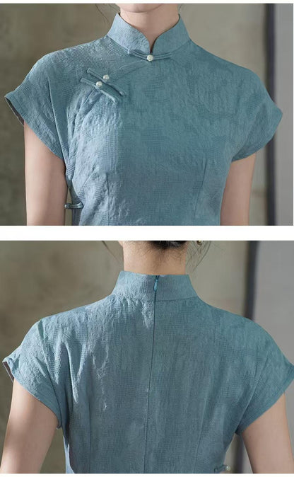Women's Jacquard Qipao Cheongsam Dress – additional product view