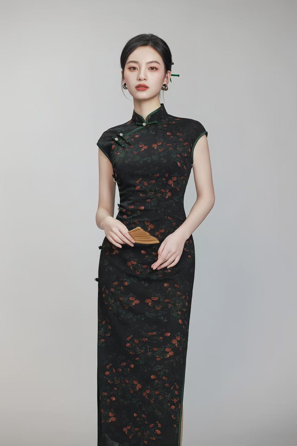 Women's Vintage Qipao Cheongsam Dress – Mesh