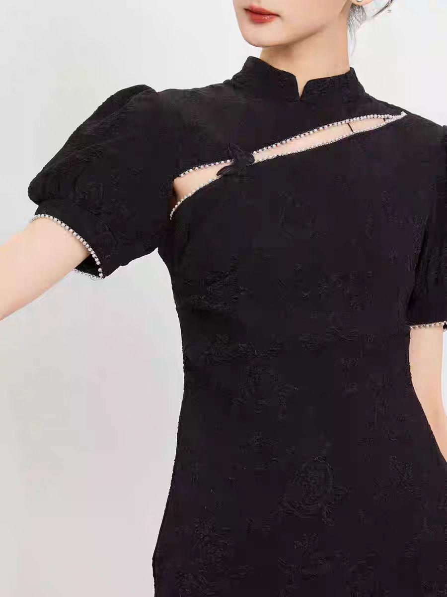 Women's Elegant Qipao Cheongsam Dress – Jacquard – additional product view