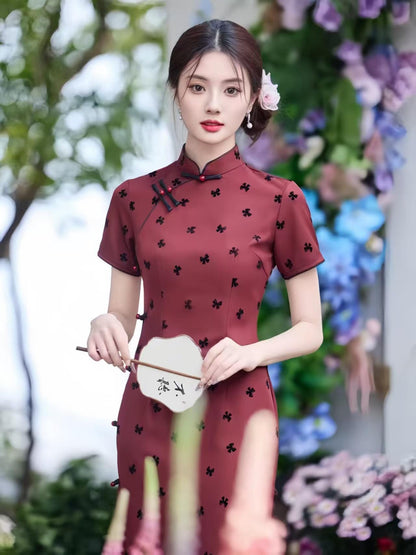 Women's Elegant Qipao Cheongsam Dress – Fitted