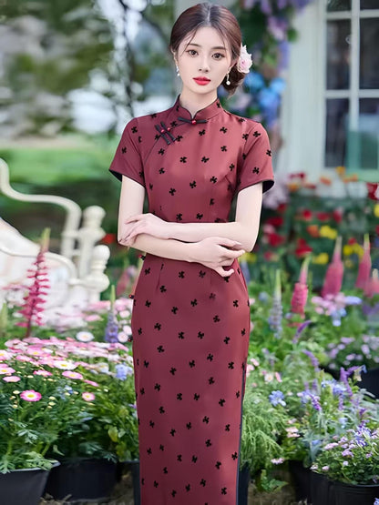 Women's Elegant Qipao Cheongsam Dress – Fitted – additional product view