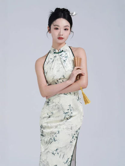 Women's Elegant Velvet Qipao Cheongsam Dress – additional product view