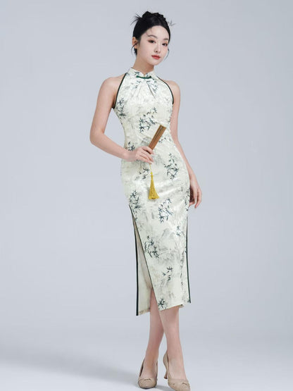 Women's Elegant Velvet Qipao Cheongsam Dress – additional product view