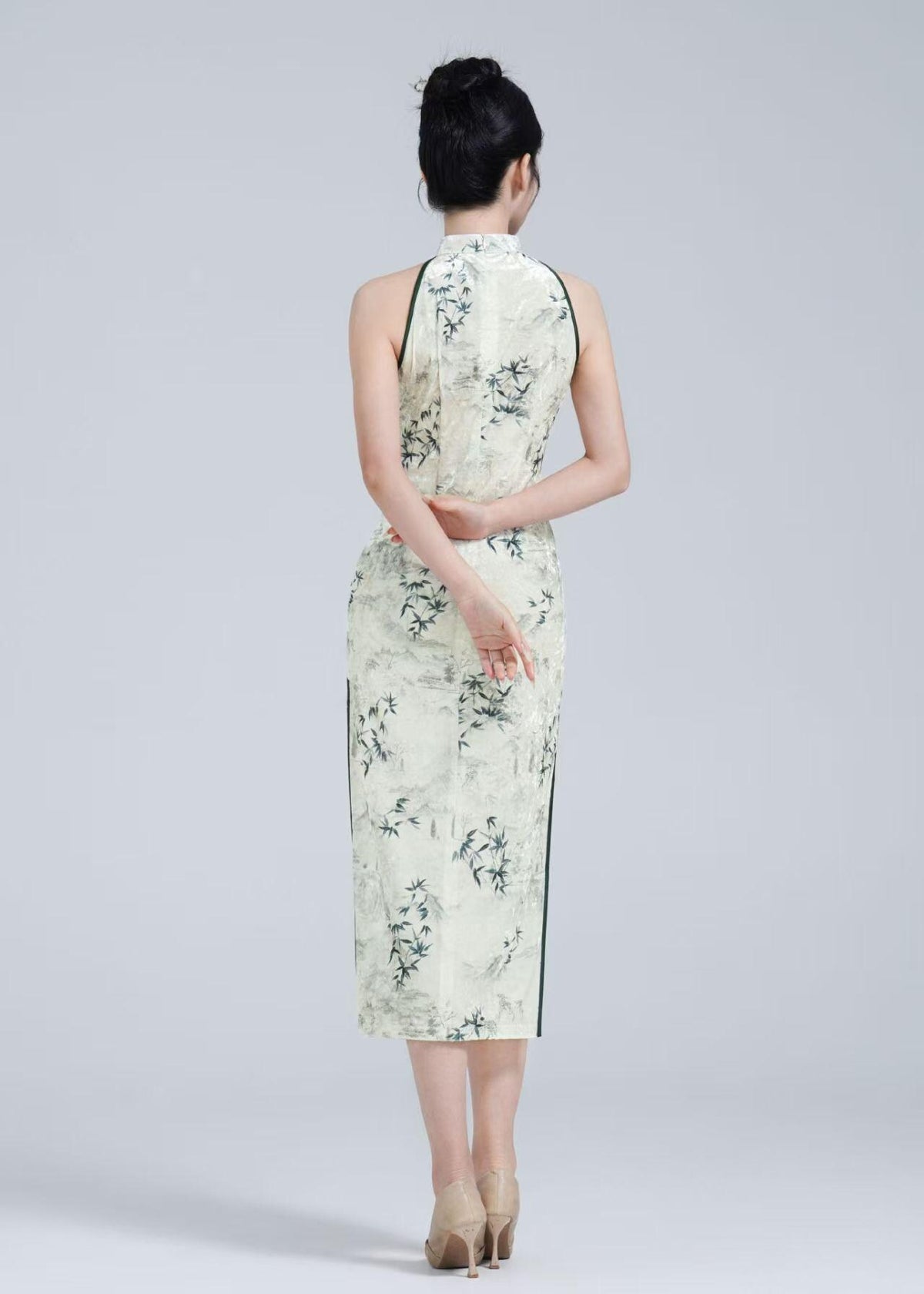Women's Elegant Velvet Qipao Cheongsam Dress – additional product view