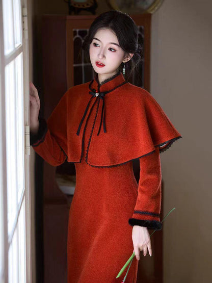 Women's Elegant Modern Chinese Two-Piece Set – Long Sleeve – additional product view