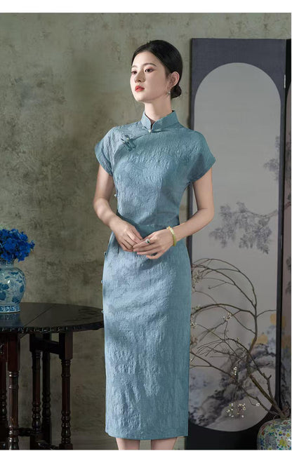 Women's Jacquard Qipao Cheongsam Dress – additional product view