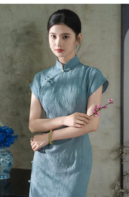 Women's Jacquard Qipao Cheongsam Dress – additional product view