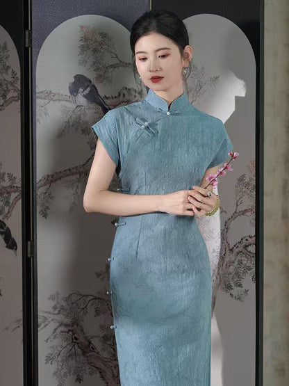 Women's Jacquard Qipao Cheongsam Dress – additional product view