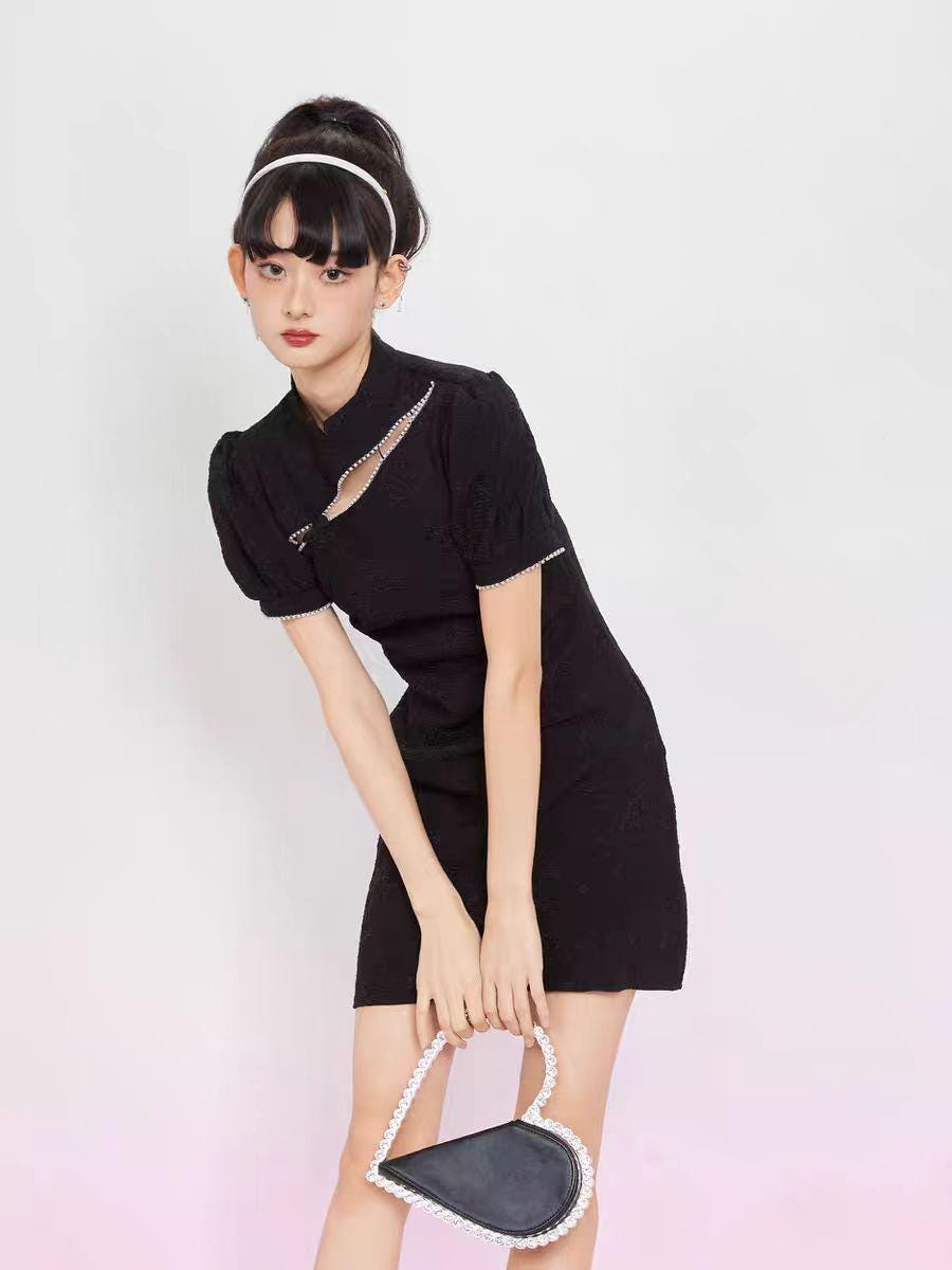 Women's Elegant Qipao Cheongsam Dress – Jacquard – additional product view