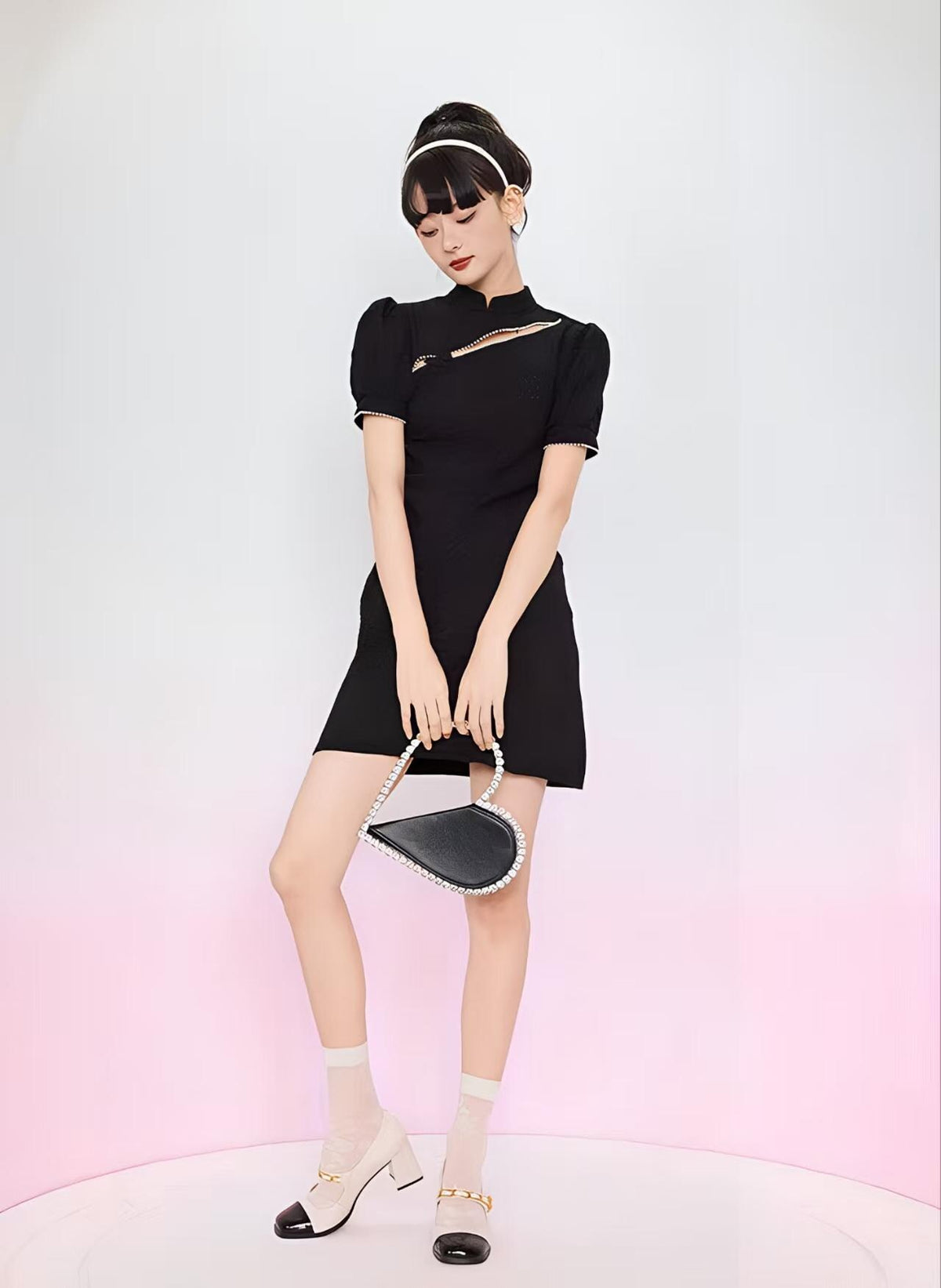 Women's Elegant Qipao Cheongsam Dress – Jacquard – additional product view