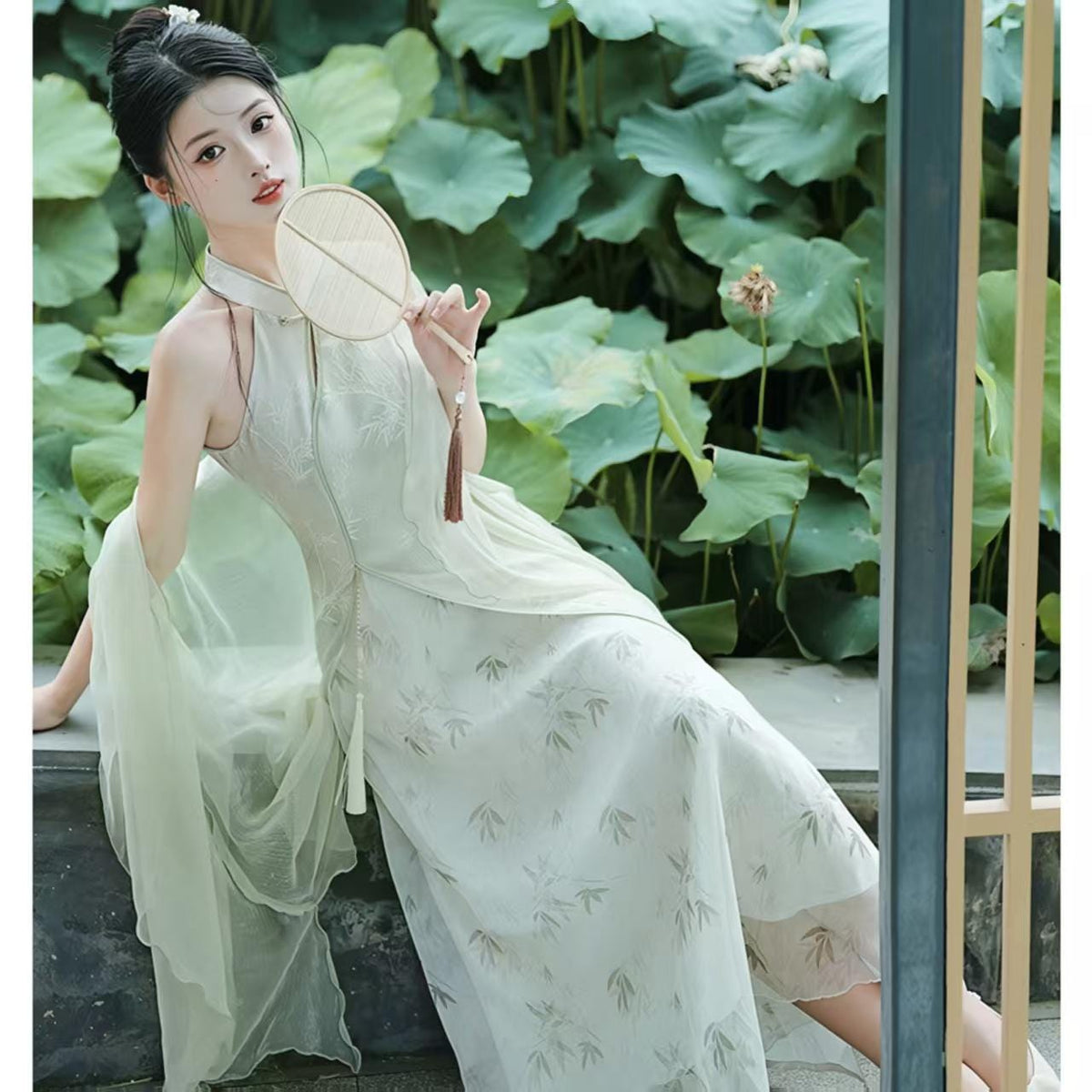 Women's Embroidered Qipao Cheongsam Dress – Jacquard