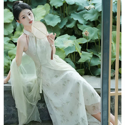 Women's Embroidered Qipao Cheongsam Dress – Jacquard