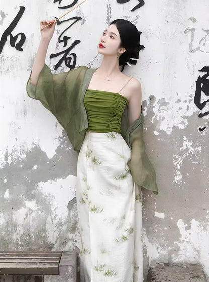 Women's Elegant Modern Chinese Two-Piece Set – additional product view