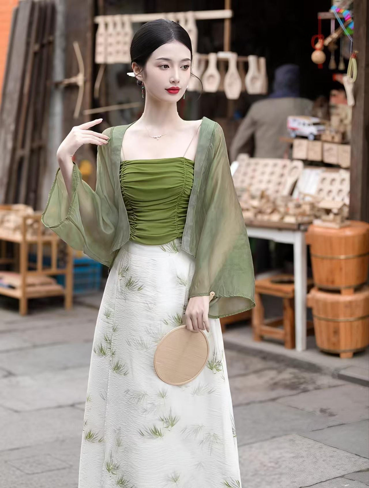 Women's Elegant Modern Chinese Two-Piece Set – additional product view