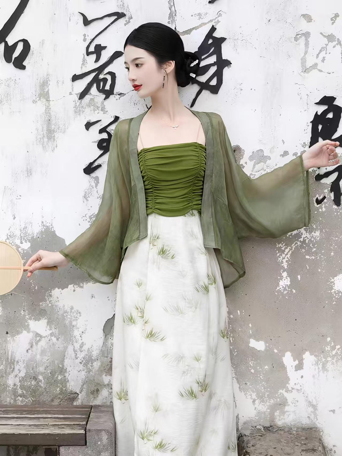 Women's Elegant Modern Chinese Two-Piece Set – additional product view