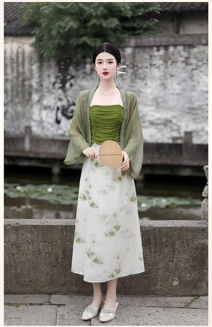 Women's Elegant Modern Chinese Two-Piece Set – additional product view