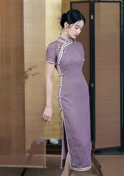 Women's Jacquard Qipao Cheongsam Dress – additional product view