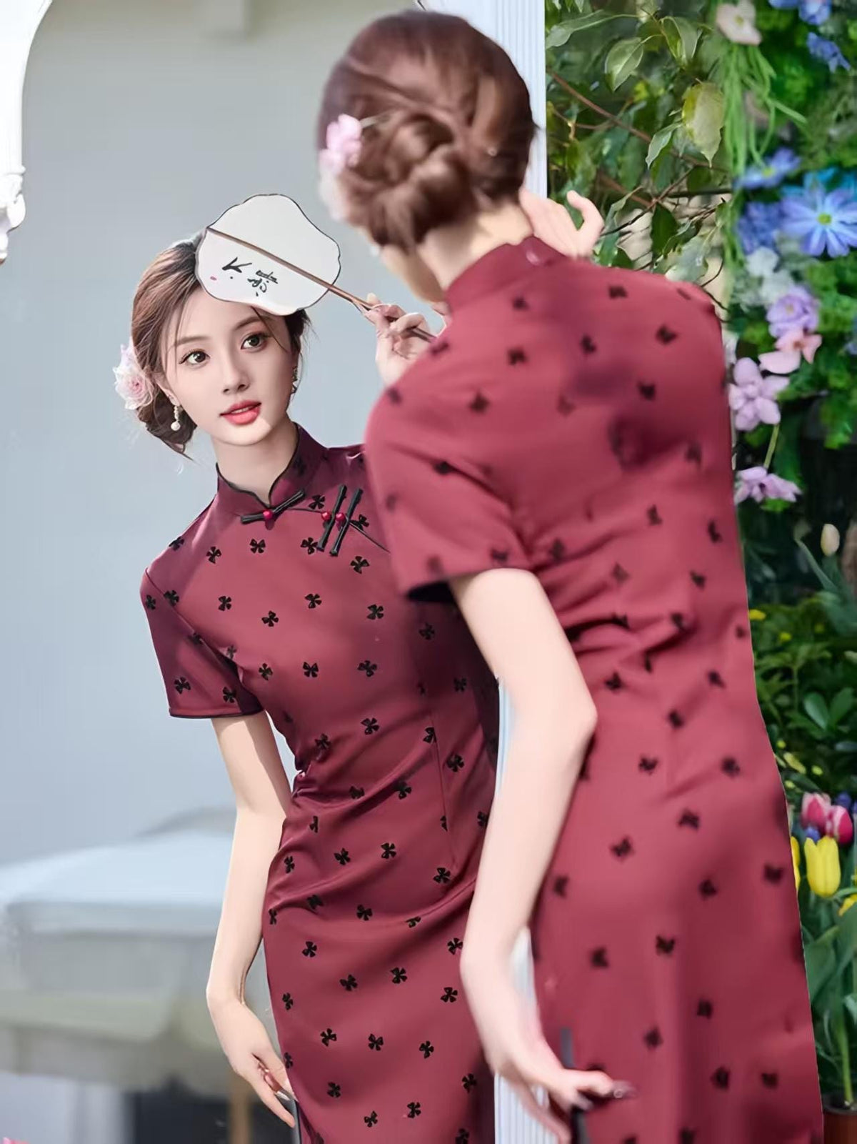 Women's Elegant Qipao Cheongsam Dress – Fitted – additional product view