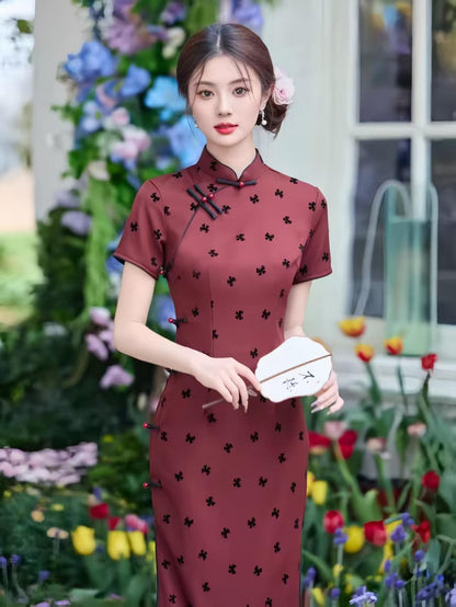 Women's Elegant Qipao Cheongsam Dress – Fitted – additional product view