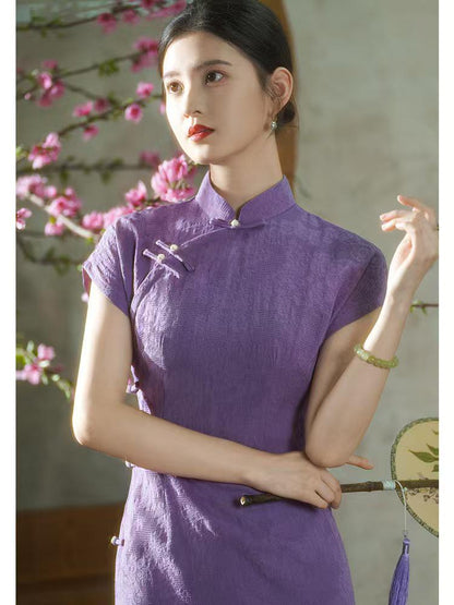 Women's Jacquard Qipao Cheongsam Dress – additional product view