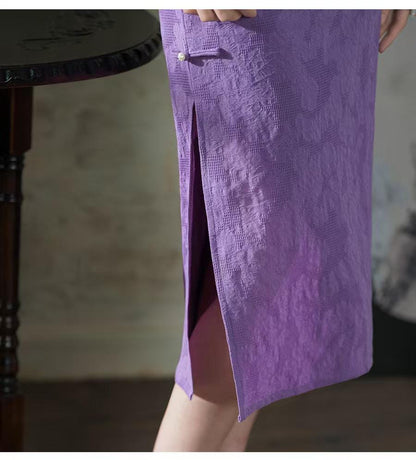Women's Jacquard Qipao Cheongsam Dress – additional product view