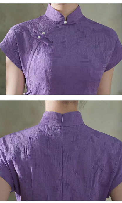 Women's Jacquard Qipao Cheongsam Dress – additional product view