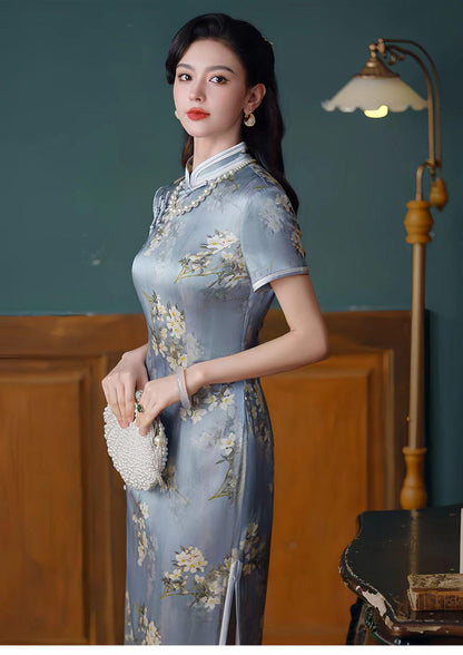 Women's Vintage Silk Qipao Cheongsam Dress – additional product view