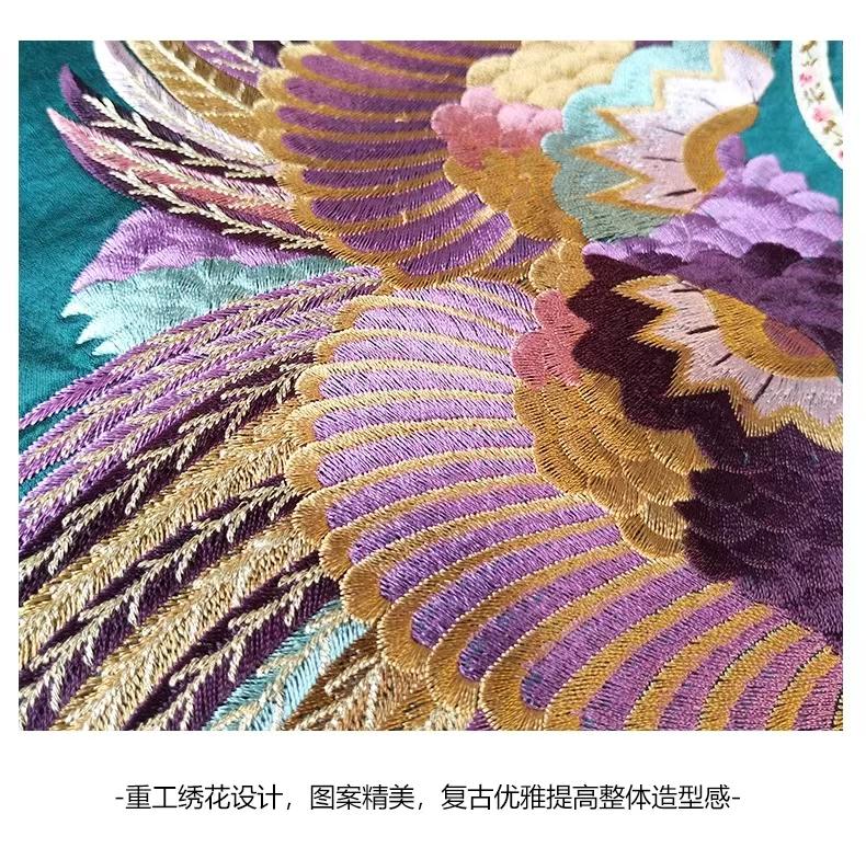 Women's Floral Embroidered Vintage Chinese Style Vest – Acetate Sleeveless – additional product view