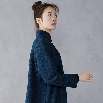 Women's Jacquard Qipao Cheongsam Dress – Relaxed Fit – additional product view