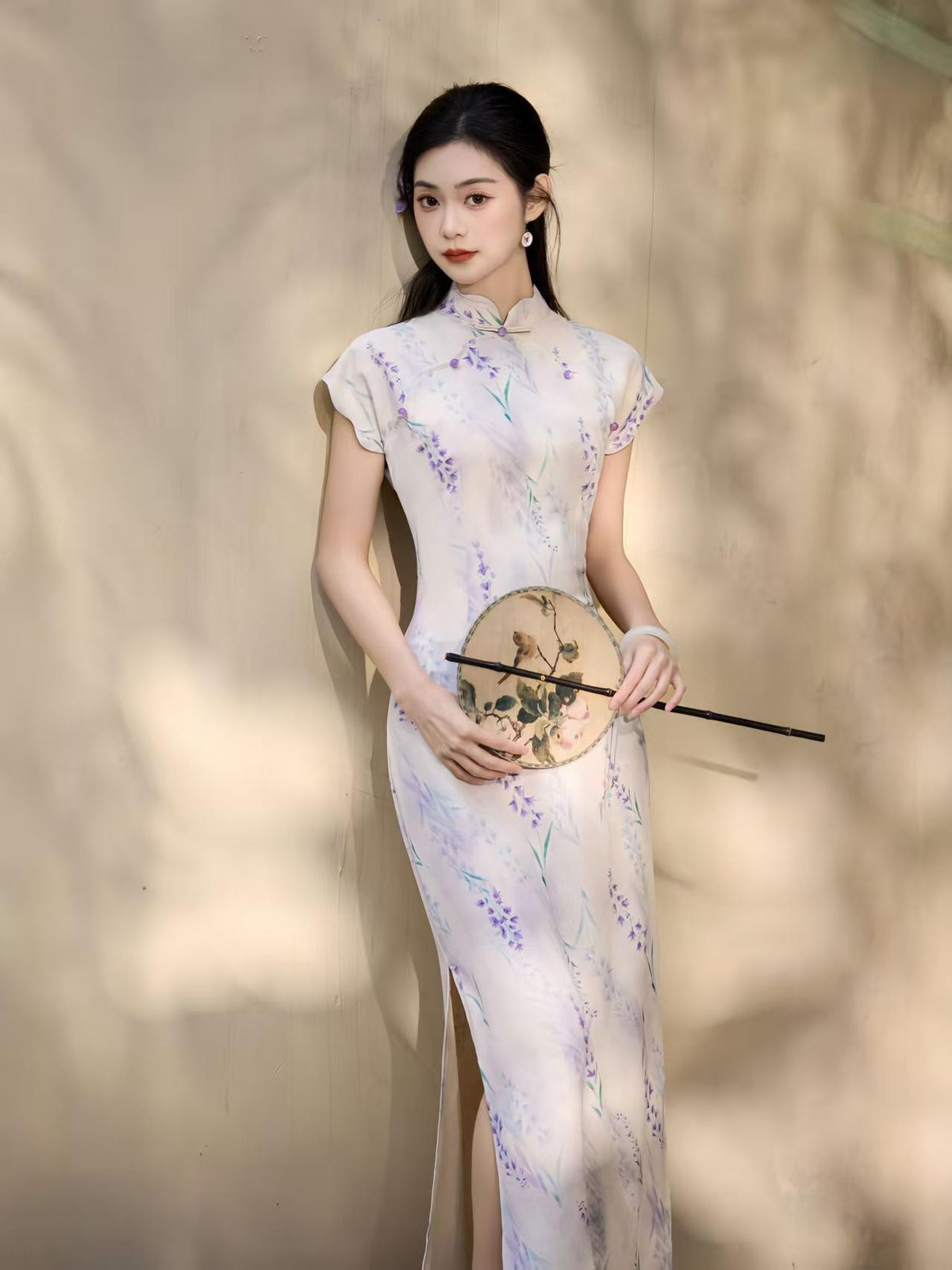 Women's Vintage Qipao Cheongsam Dress – Long Mandarin Collar – additional product view