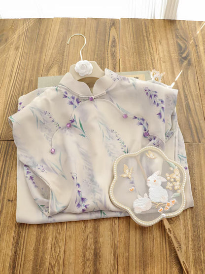 Women's Vintage Qipao Cheongsam Dress – Long Mandarin Collar