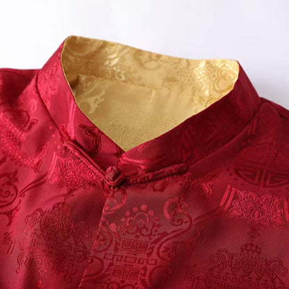 Women's Jacquard Chinese Tang Jacket – Mandarin Collar – additional product view
