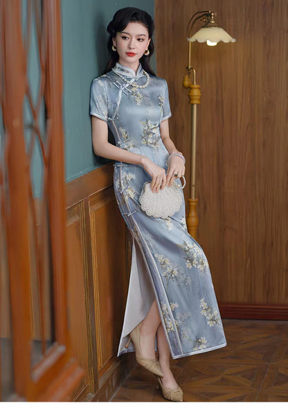 Women's Vintage Silk Qipao Cheongsam Dress – additional product view