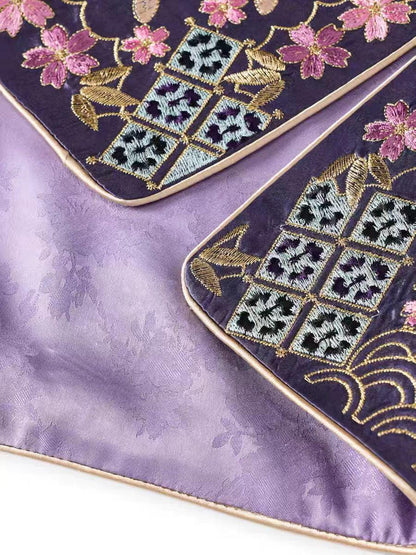 Women's Floral Embroidered Vintage Chinese Style Vest – Acetate Sleeveless – additional product view