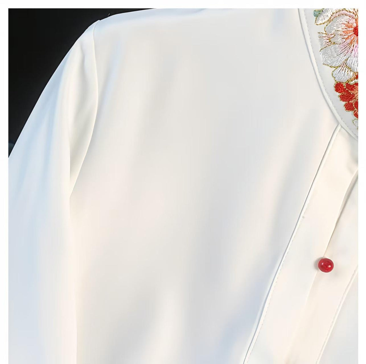 Women's Embroidered Chinese Style Blouse – Mandarin Collar – additional product view