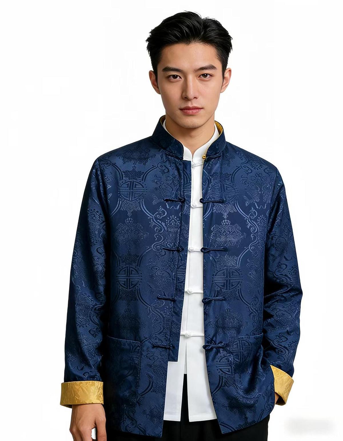 Women's Jacquard Chinese Tang Jacket – Mandarin Collar – additional product view