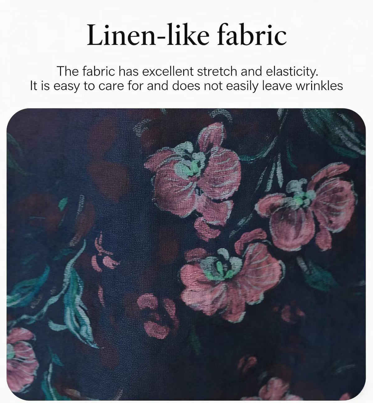 Women's Blue Floral Qipao Cheongsam Dress – additional product view