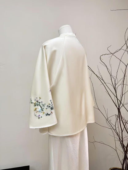 Women's Embroidered Chinese Style Blouse – Deer – additional product view
