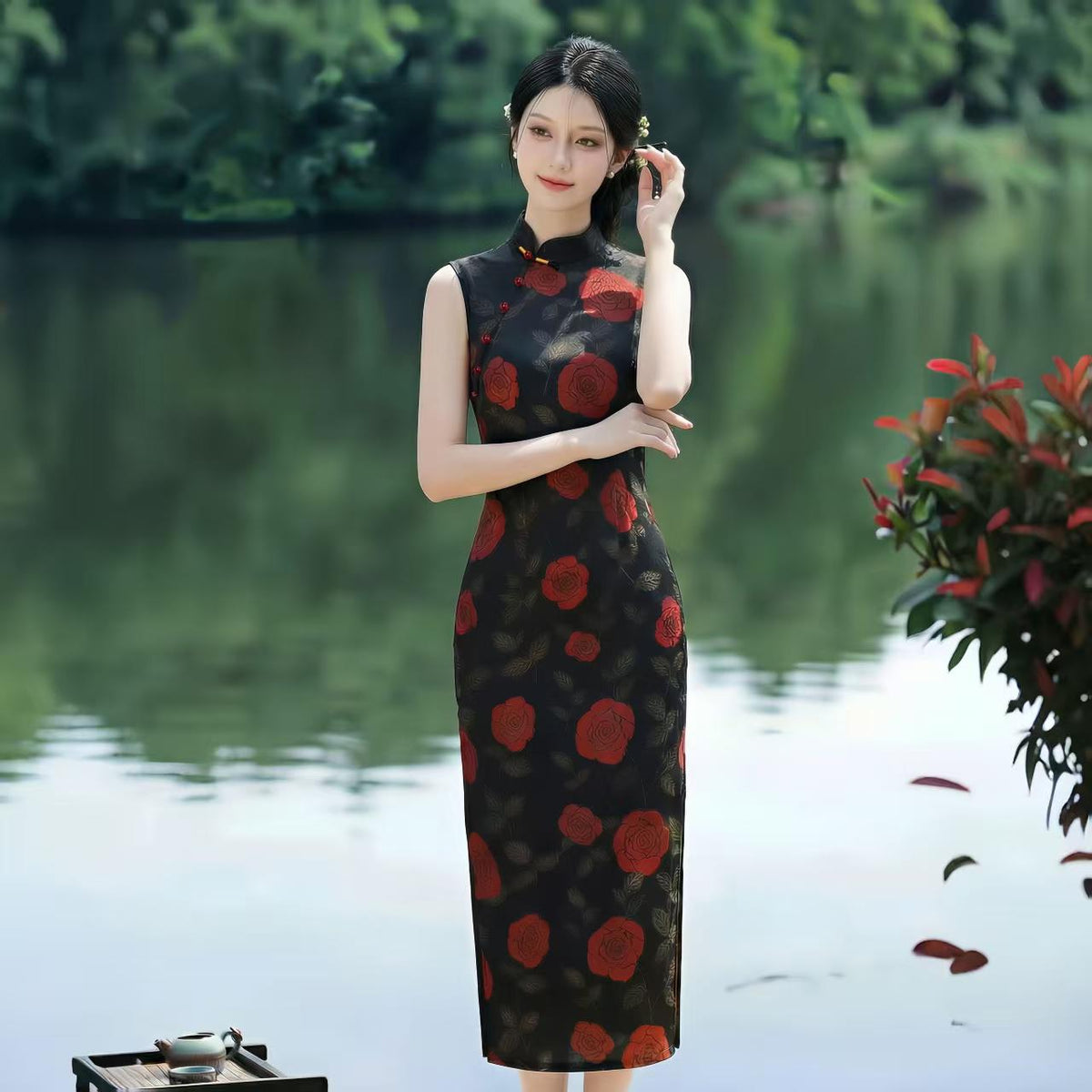 Women's Vintage Qipao Cheongsam Dress – additional product view