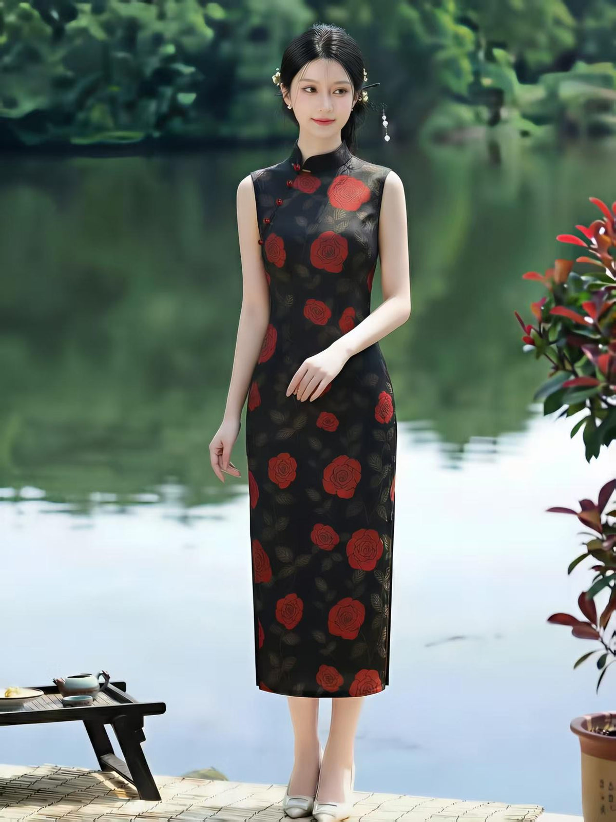 Women's Vintage Qipao Cheongsam Dress – additional product view