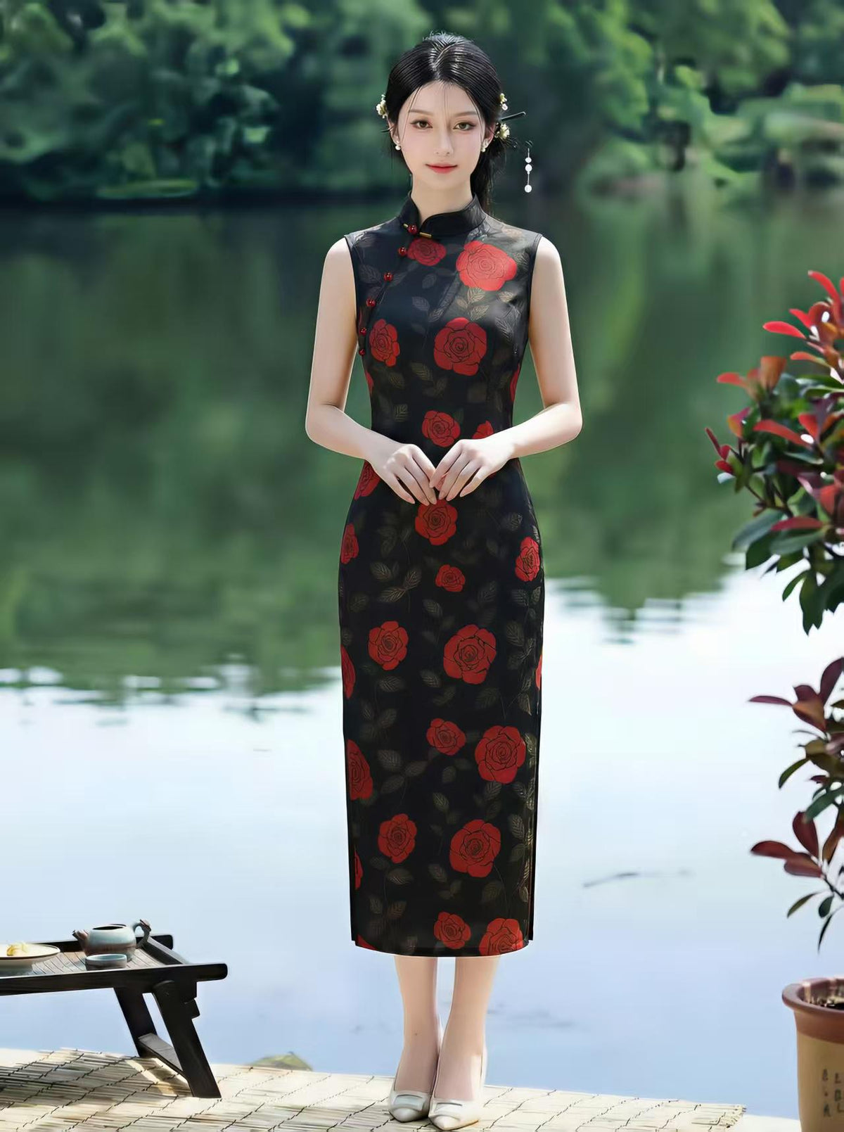 Women's Vintage Qipao Cheongsam Dress – additional product view