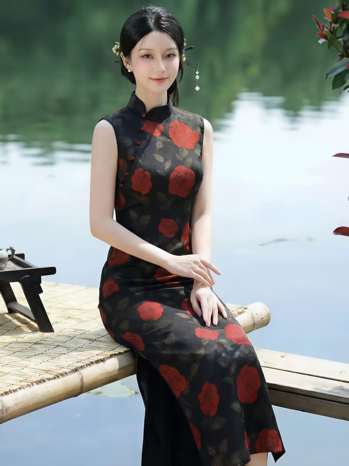 Women's Vintage Qipao Cheongsam Dress