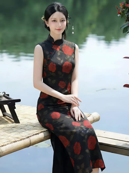 Women's Vintage Qipao Cheongsam Dress