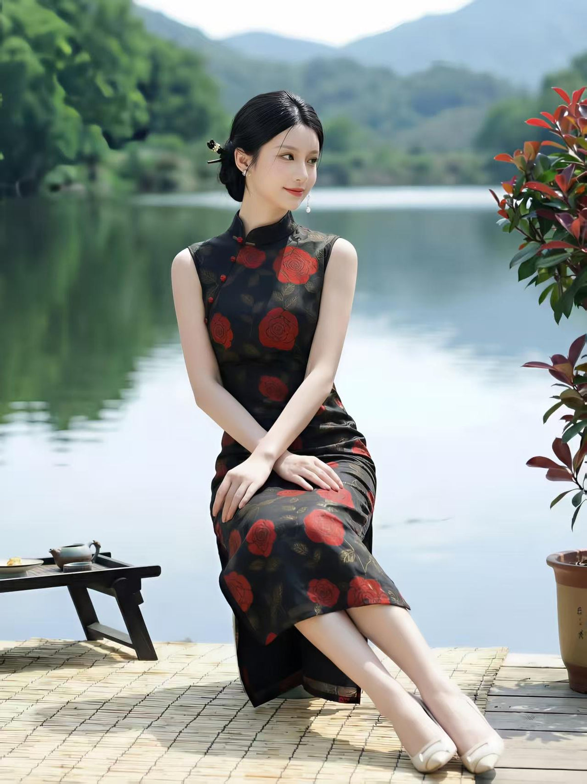 Women's Vintage Qipao Cheongsam Dress – additional product view